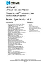 NRF24AP2-8CHQ32-T datasheet.datasheet_page 1