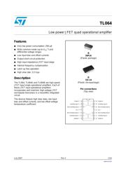 TL064 datasheet.datasheet_page 1