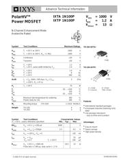 IXTA1N100P 数据规格书 1