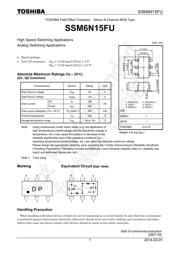 SSM6N15FU(TE85L,F) datasheet.datasheet_page 1