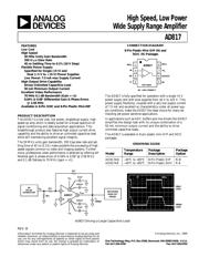 AD817ANZ 数据规格书 1