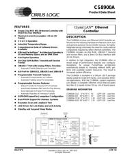 CS8900A-IQ3Z Datenblatt PDF