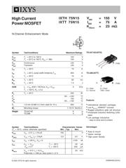 IXTH75N15 datasheet.datasheet_page 1