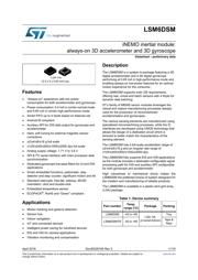 LSM6DSM datasheet.datasheet_page 1