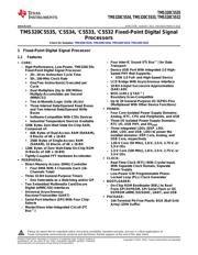 TMS320C5533AZHH05 数据规格书 1