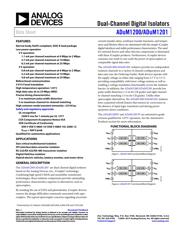 ADUM1201CR 数据规格书 1