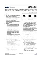 STM32F722ZET6TR 数据规格书 1