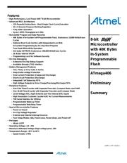 ATMEGA406-1AAU datasheet.datasheet_page 1