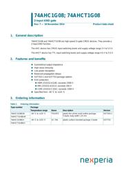 74AHC1G08GW,125 Datenblatt PDF