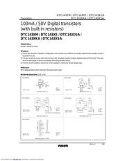 DTC143XUA 数据规格书 1