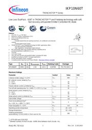 IKP10N60TXKSA1 数据规格书 1