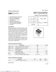 IRF7303Q 数据规格书 1