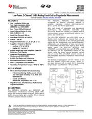 ADS1291IRSMT Datenblatt PDF