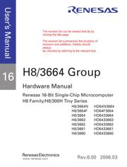 HD64F3664BP 数据规格书 3