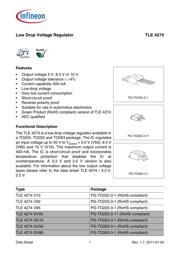 TLE4274GV10XT 数据规格书 1