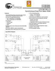 CY7C09169AV-12AXC datasheet.datasheet_page 1