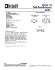 AD8561ARUZ Datenblatt PDF