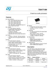 TDA7718NTR Datenblatt PDF