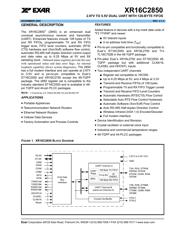 XR16C2850CM-F 数据规格书 1