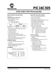 PIC16C505-04I/P032 datasheet.datasheet_page 1