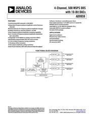 AD9959BCPZ-REEL7 Datenblatt PDF