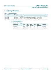 LPC1102UK,118 数据规格书 3