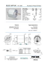 BLDC40P10A 数据规格书 1