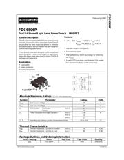 FDC6506P 数据规格书 1