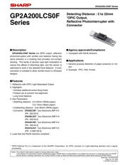 GP2A200LCS0F datasheet.datasheet_page 1