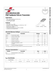 KSA1381ESTSTU 数据规格书 1