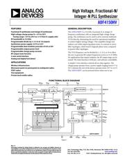 ADF4150HVBCPZ 数据规格书 1