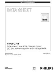 P87LPC764FN 数据规格书 1
