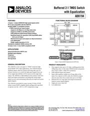 AD8194ACPZ datasheet.datasheet_page 1