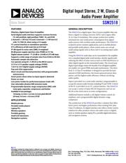 SSM2518 datasheet.datasheet_page 1