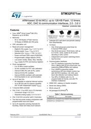 STM32F071C8T6 数据规格书 1
