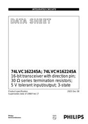 74LVCH162245ADGG Datenblatt PDF