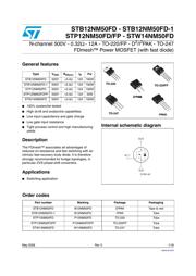 STP12NM50FDFP datasheet.datasheet_page 1