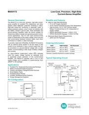 MAX4172ESA+ Datenblatt PDF