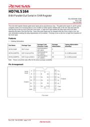 HD74LS164P-E datasheet.datasheet_page 1