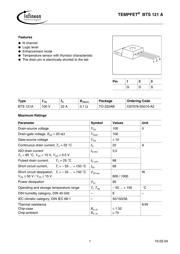 BTS 121A SMD 数据规格书 1