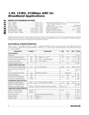 MAX1214EGK-D datasheet.datasheet_page 2