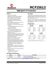 MCP2562T-E/MF 数据规格书 1