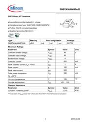 MMBTA 56 LT1 数据规格书 1