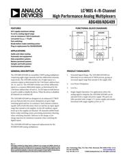 ADG409BNZ Datenblatt PDF