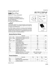 IRFPG30PBF 数据规格书 1