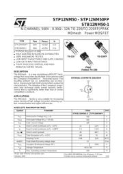 STB12NM50N datasheet.datasheet_page 1