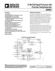 AD9992BBCZ 数据规格书 1