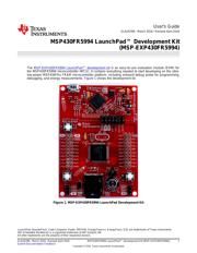 MSP-EXP430FR5994 datasheet.datasheet_page 1