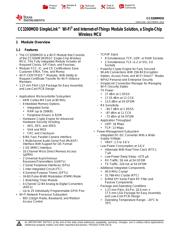 CC3200MODR1M2AMOBR Datenblatt PDF