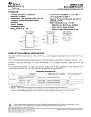 SN74AUC2GU04YEPR 数据规格书 1
